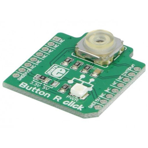 BUTTON R CLICK; Click board; button; GPIO,PWM; mikroBUS connector; 3.3/5VDC; MIKROELEKTRONIKA
