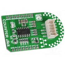 COUNTER CLICK; Click board; quadrature counter; ISP; LS7366R; 3.3/5VDC; MIKROELEKTRONIKA