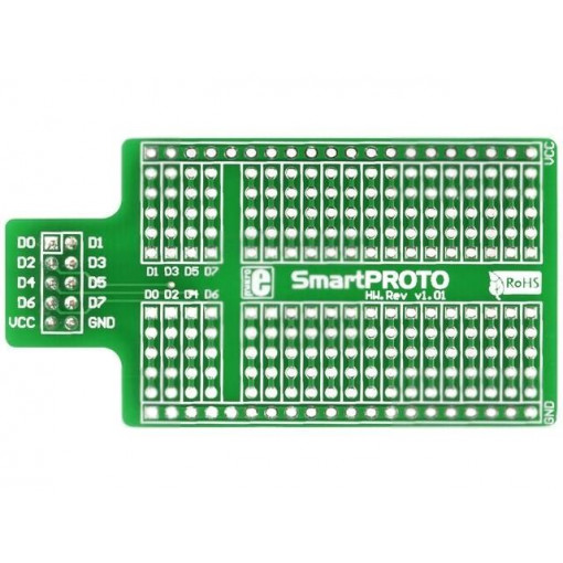 SMARTPROTO; Expansion board; IDC10; Features: prototype board; MIKROELEKTRONIKA