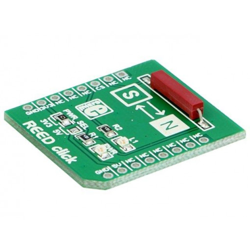 REED CLICK; Click board; reed switch; GPIO; mikroBUS connector; 3.3/5VDC; MIKROELEKTRONIKA