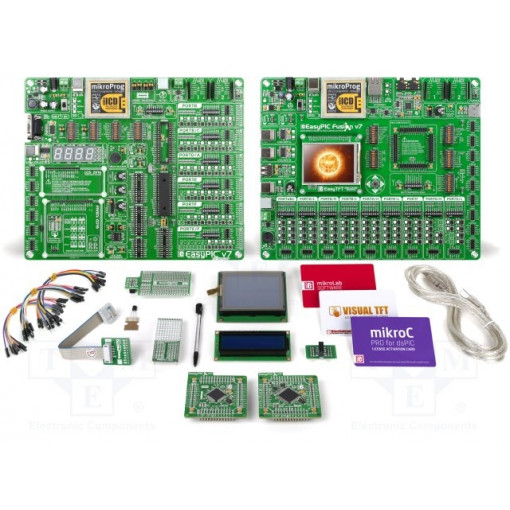 MIKROLAB FOR DSPIC XL; Dev.kit: Microchip PIC; Family: DSPIC,PIC24; MIKROELEKTRONIKA