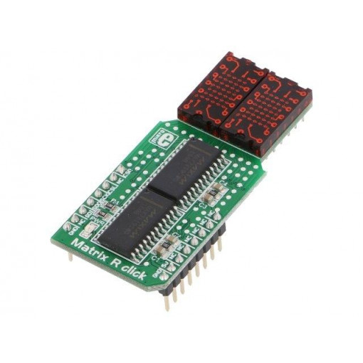MATRIX R CLICK; Click board; LED matrix; SPI; MAX7219; mikroBUS connector; 5VDC; MIKROELEKTRONIKA