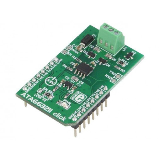 ATA663211 CLICK; Click board; transceiver; CAN,LIN,UART; ATA663211; 3.3VDC; MIKROELEKTRONIKA