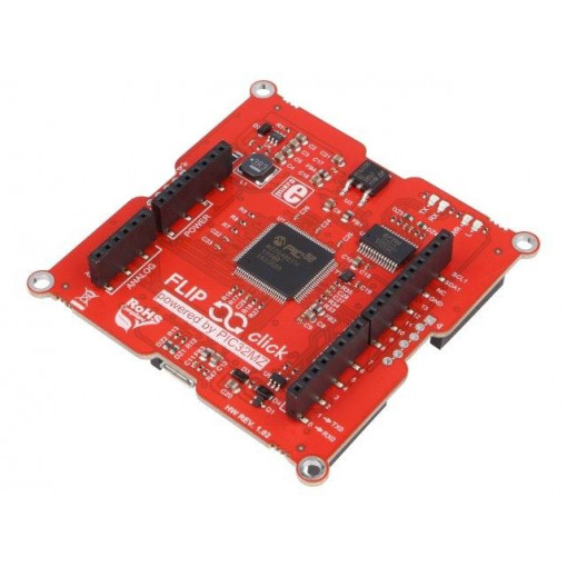 FLIP&CLICK PIC32MZ; Dev.kit: Microchip PIC; GPIO,UART,USB OTG; Add-on connectors: 5; MIKROELEKTRONIKA FLIP&CLICK PIC32MZ; Dev.kit: Microchip PIC; GPIO,UART,USB OTG; Add-on connectors: 5; MIKROELEKTRONIKA