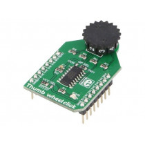 THUMBWHEEL CLICK; Click board; 10-position rotary switch; 1-wire; DS2408; 3.3/5VDC; MIKROELEKTRONIKA