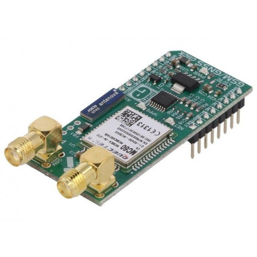GSM/GNSS CLICK; Click board; Bluetooth,GNSS,GSM/GPRS; UART; MC60; 3.3/5VDC; MIKROELEKTRONIKA