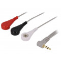 ECG CABLE; Connection cable; Jack 3,5mm; MIKROELEKTRONIKA