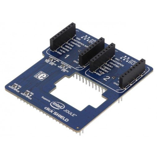 INTEL® JOULE™ CLICK SHIELD; Multiadapter; mikroBUS socket; Add-on connectors: 2; MIKROELEKTRONIKA