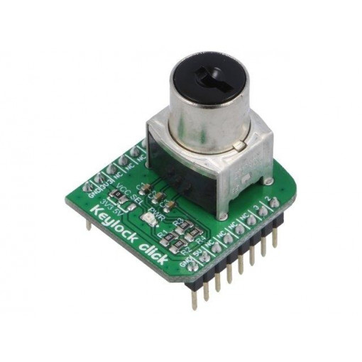 KEYLOCK CLICK; Click board; joystick; GPIO; mikroBUS connector; 3.3/5VDC; MIKROELEKTRONIKA