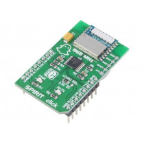 SPIRIT CLICK; Click board; RF transceiver; UART; SP1ML; mikroBUS connector; MIKROELEKTRONIKA