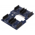 INTEL JOULE CLICK SHIELD +; Expander; PCB edge,mikroBUS socket x2; adaptor; MIKROELEKTRONIKA