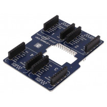 INTEL JOULE CLICK SHIELD +; Expander; PCB edge,mikroBUS socket x2; adaptor; MIKROELEKTRONIKA