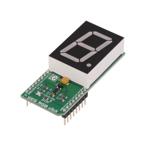 7-SEG RGB CLICK; Click board; LCD display; PWM; RGBDigit; mikroBUS connector; MIKROELEKTRONIKA 7-SEG RGB CLICK; Click board; LCD display; PWM; RGBDigit; mikroBUS connector; MIKROELEKTRONIKA