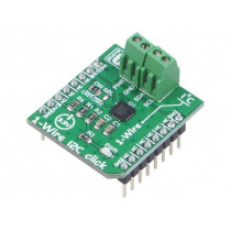 1-WIRE I2C CLICK; Click board; interface; 1-wire,GPIO; DS28E17; mikroBUS connector; MIKROELEKTRONIKA 1-WIRE I2C CLICK; Click board; interface; 1-wire,GPIO; DS28E17; mikroBUS connector; MIKROELEKTRONIKA