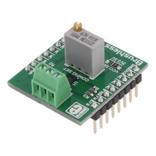 BRUSHLESS 2 CLICK; Click board; motor driver; GPIO,PWM; DRV10964; 3.3/5VDC; MIKROELEKTRONIKA