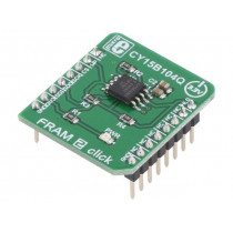 FRAM 2 CLICK; Click board; FRAM memory; GPIO,SPI; CY15B104Q; 3.3VDC; MIKROELEKTRONIKA