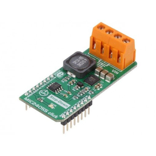 MIC24055 CLICK; Click board; DC/DC converter; GPIO,SPI,analog; MIC24055; 3.3VDC; MIKROELEKTRONIKA