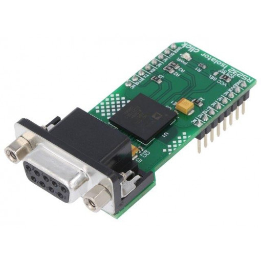 RS232 ISOLATOR CLICK; Click board; adaptor; GPIO,RS232,UART; ADM3252E; 3.3/5VDC; MIKROELEKTRONIKA