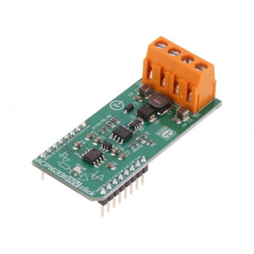 MCP16331 INV CLICK; Click board; DC/DC converter; GPIO,SPI; MCP16331,MCP4921; 5VDC; MIKROELEKTRONIKA