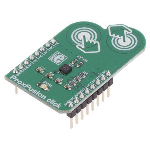 PROXFUSION CLICK; Click board; proximity sensor; GPIO,I2C; IQS624; 3.3VDC; MIKROELEKTRONIKA