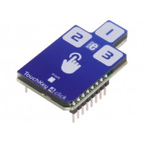TOUCH KEY 4 CLICK; Click board; 3-button capacitive keypad; I2C; CAP1293; 3.3/5VDC; MIKROELEKTRONIKA