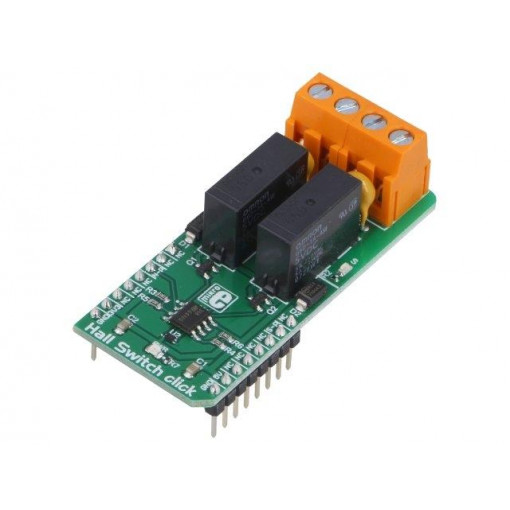 HALL SWITCH CLICK; Click board; Hall sensor,relay; GPIO; AH1389; 3.3/5VDC; MIKROELEKTRONIKA