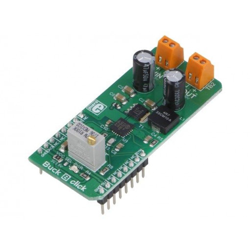 BUCK 8 CLICK; Click board; DC/DC converter; GPIO; MAX17536; 3.3/5VDC; MIKROELEKTRONIKA