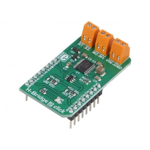 H-BRIDGE 2 CLICK; Click board; motor driver,H bridge; GPIO; MPC17510; 3.3/5VDC; MIKROELEKTRONIKA
