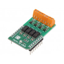 OPTO 2 CLICK; Click board; isolator; GPIO; TLP2770; mikroBUS connector,screw; MIKROELEKTRONIKA