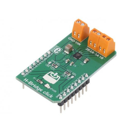 H-BRIDGE CLICK; Click board; motor driver,H bridge; GPIO; MC34933; 3.3/5VDC; MIKROELEKTRONIKA