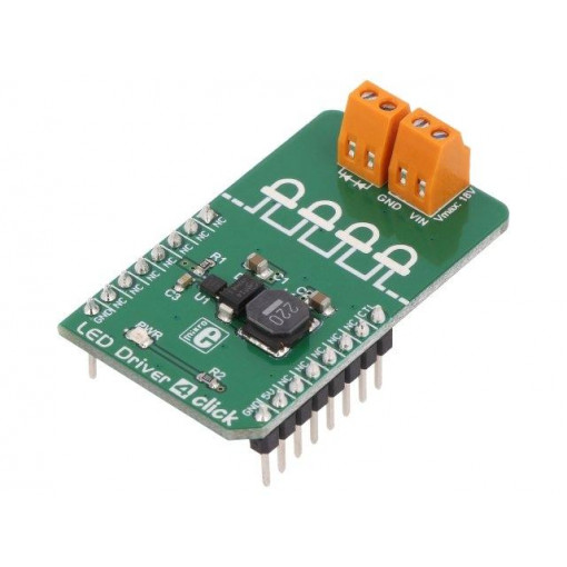 LED DRIVER 4 CLICK; Click board; LED driver; PWM; TPS61160A; 5VDC; MIKROELEKTRONIKA
