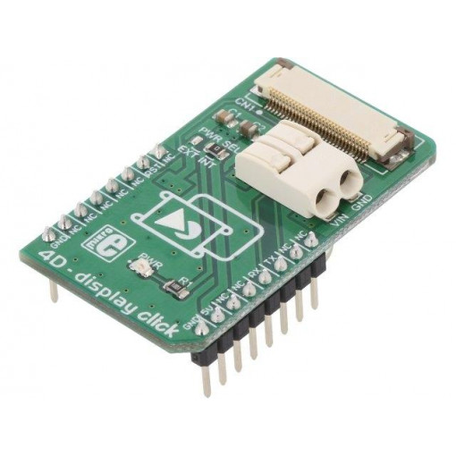 4D-DISPLAY CLICK; Click board; adaptor; UART; ZIF FFC,mikroBUS connector; MIKROELEKTRONIKA 4D-DISPLAY CLICK; Click board; adaptor; UART; ZIF FFC,mikroBUS connector; MIKROELEKTRONIKA