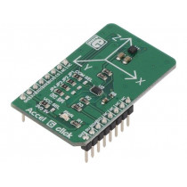 ACCEL 6 CLICK; Click board; accelerometer; I2C,SPI; BMA280; mikroBUS connector; MIKROELEKTRONIKA