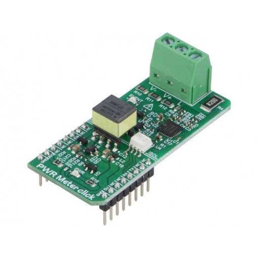 PWR METER CLICK; Click board; power meter; UART; MCP39F511A; 3.3/5VDC; MIKROELEKTRONIKA