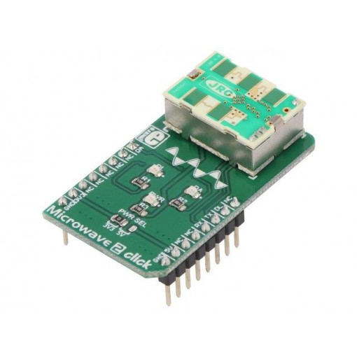 MICROWAVE 2 CLICK; Click board; motion sensor; GPIO,UART; NJR4265RF2C1; 3.3/5VDC; MIKROELEKTRONIKA