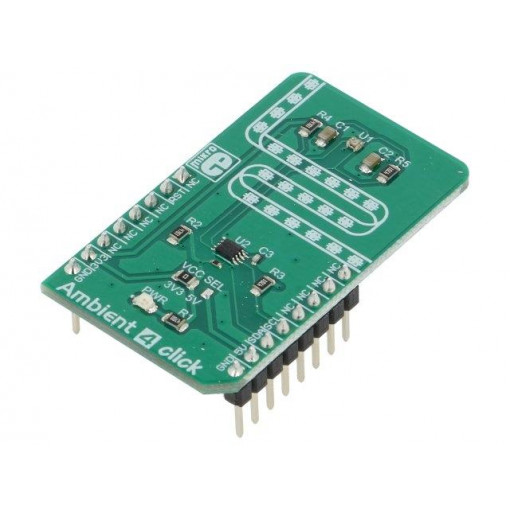 AMBIENT 4 CLICK; Click board; lighting sensor; I2C; BH1721FVC; mikroBUS connector; MIKROELEKTRONIKA