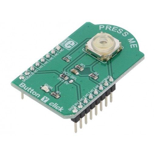 BUTTON Y CLICK; Click board; button; GPIO,PWM; 3006.2111; mikroBUS connector; MIKROELEKTRONIKA