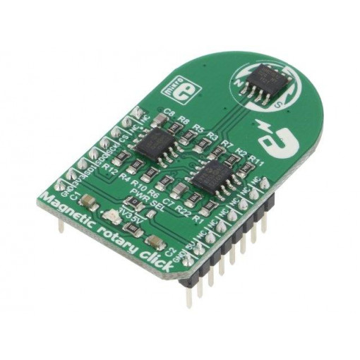 MAGNETIC ROTARY CLICK; Click board; magnetic field sensor; SPI; HMC1512; 3.3/5VDC; MIKROELEKTRONIKA