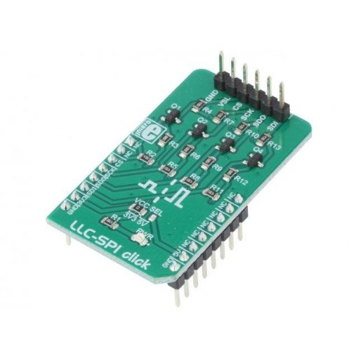 LLC SPI CLICK; Click board; converter; SPI; pin header,mikroBUS connector; MIKROELEKTRONIKA