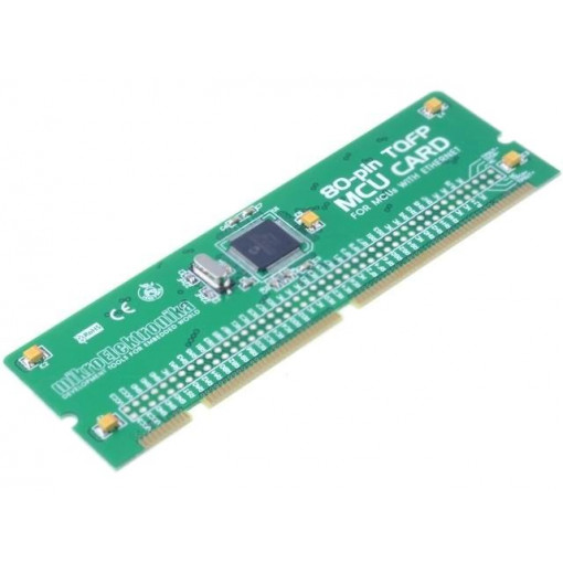 LV18F 80-PIN TQFP MCU CARD PIC18F87J60; Multiadapter; Assoc.circ: PIC18F87J60; prototype board; MIKROELEKTRONIKA