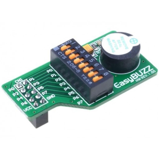 EASYBUZZ BOARD; Expansion board; IDC10; Features: piezo sounder; 3.8kHz; MIKROELEKTRONIKA