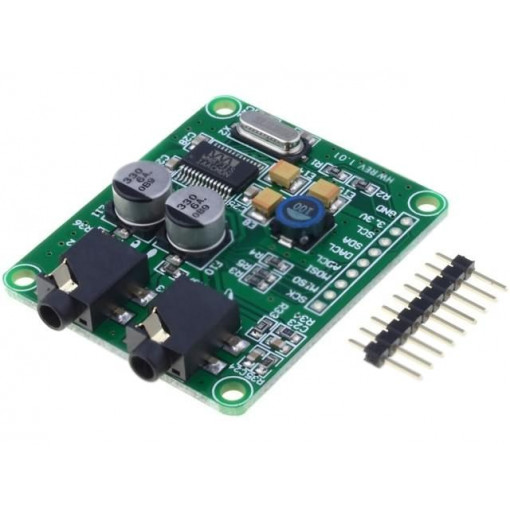 AUDIO CODEC BOARD - PROTO; Expansion board; Interface: I2C,SPI; prototype board; MIKROELEKTRONIKA AUDIO CODEC BOARD - PROTO; Expansion board; Interface: I2C,SPI; prototype board; MIKROELEKTRONIKA