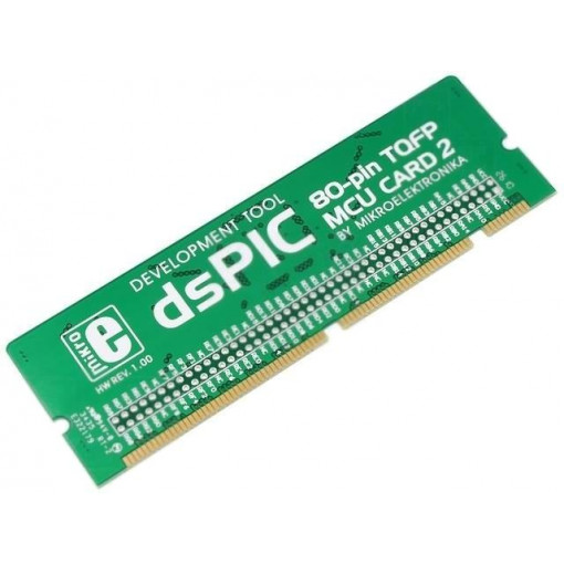 BIGDSPIC6 80-PIN TQFP 2 MCU CARD EMPTY; Multiadapter; Plug-In-Module board 80pin TQFP 2; MIKROELEKTRONIKA BIGDSPIC6 80-PIN TQFP 2 MCU CARD EMPTY; Multiadapter; Plug-In-Module board 80pin TQFP 2; MIKROELEKTRONIKA