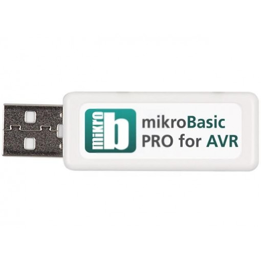 MIKROBASIC PRO FOR AVR (USB DONGLE LICEN; Compiler; Basic; Dongle License; AVR; USB key,DVD disc; MIKROELEKTRONIKA