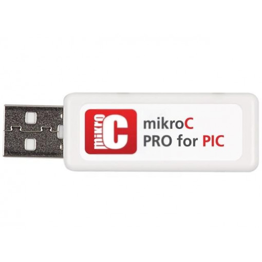 MIKROC PRO FOR PIC (USB DONGLE LICENSE); Compiler; C; Dongle License; PIC10F,PIC12F,PIC16F,PIC18F; MIKROELEKTRONIKA