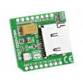 MICROSD CLICK; Click board; SD cards socket; SPI; mikroBUS connector; 3.3VDC; MIKROELEKTRONIKA