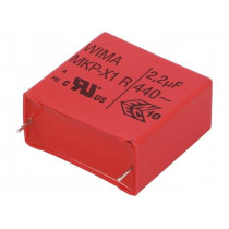 MKX14W42207G00KSSD; Capacitor: polypropylene; X1; 2.2uF; 440VAC; ±10%; THT; WIMA