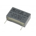 R46KI310000M1M; Capacitor: polypropylene; X2; 100nF; 15mm; ±20%; 18x5x11mm; 275VAC; KEMET R46KI310000M1M; Capacitor: polypropylene; X2; 100nF; 15mm; ±20%; 18x5x11mm; 275VAC; KEMET