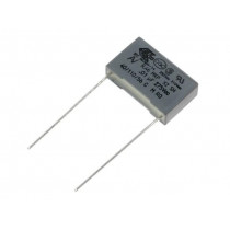 R46KI21005001M; Capacitor: polypropylene; X2; 10nF; 15mm; ±20%; 18x5x11mm; 275VAC; KEMET
