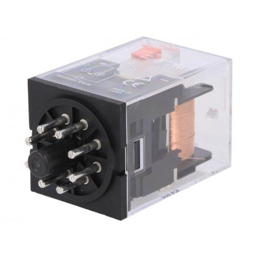 MKS2P AC230; Relay: electromagnetic; DPDT; Ucoil: 230VAC; 10A/250VAC; 10A/30VDC; OMRON